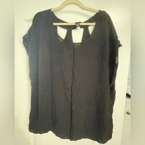 Torrid Black Cutout Blouse